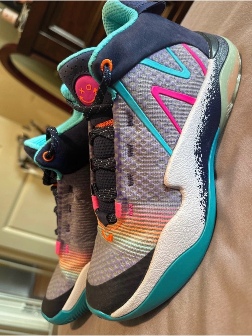New Balance Women's Multicolor Athletic Sneakers - Teal, Pink, Orange, Black